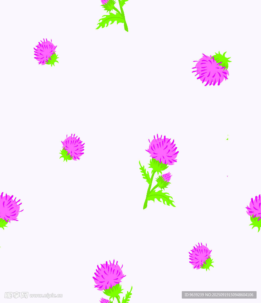 紫色小花图案背景