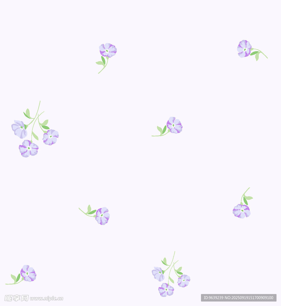 紫色小花图案背景