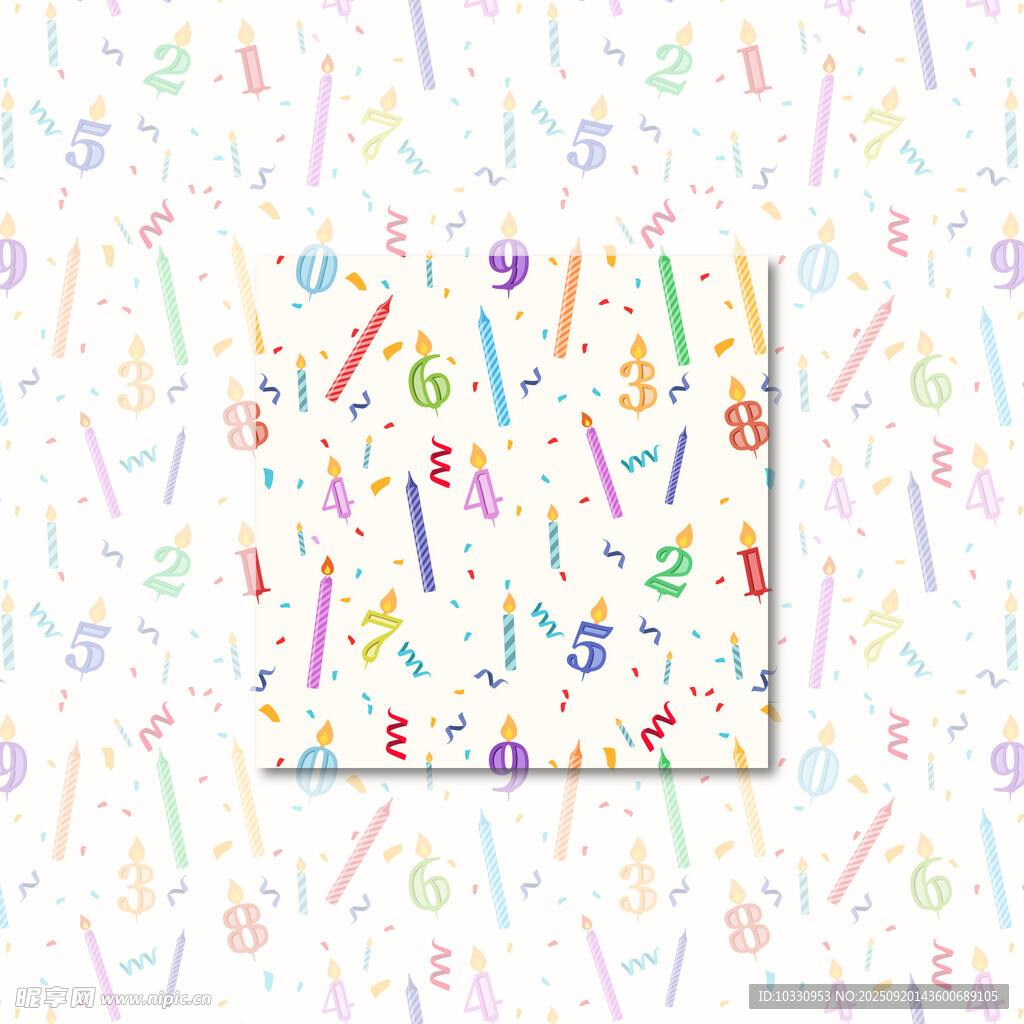 彩色数字图案装饰画