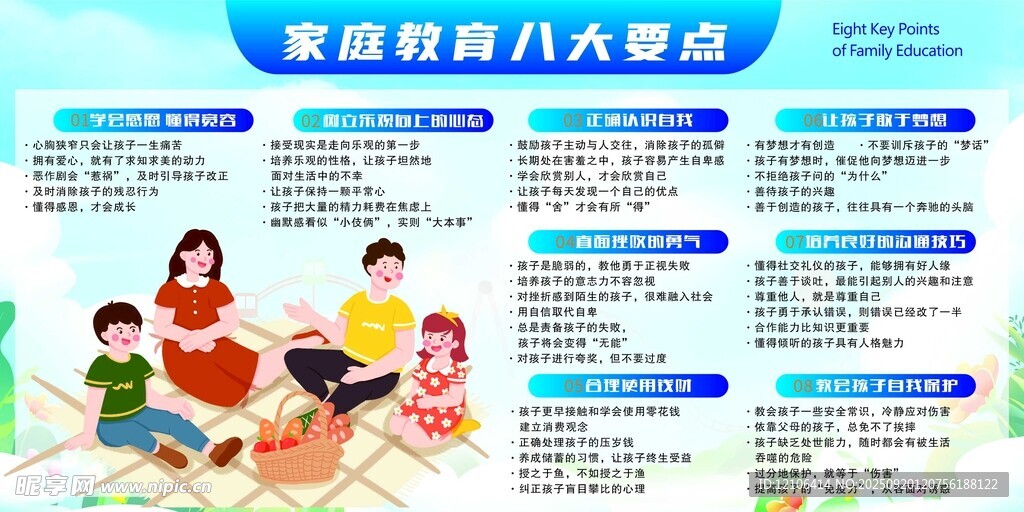 家庭教育八大要点