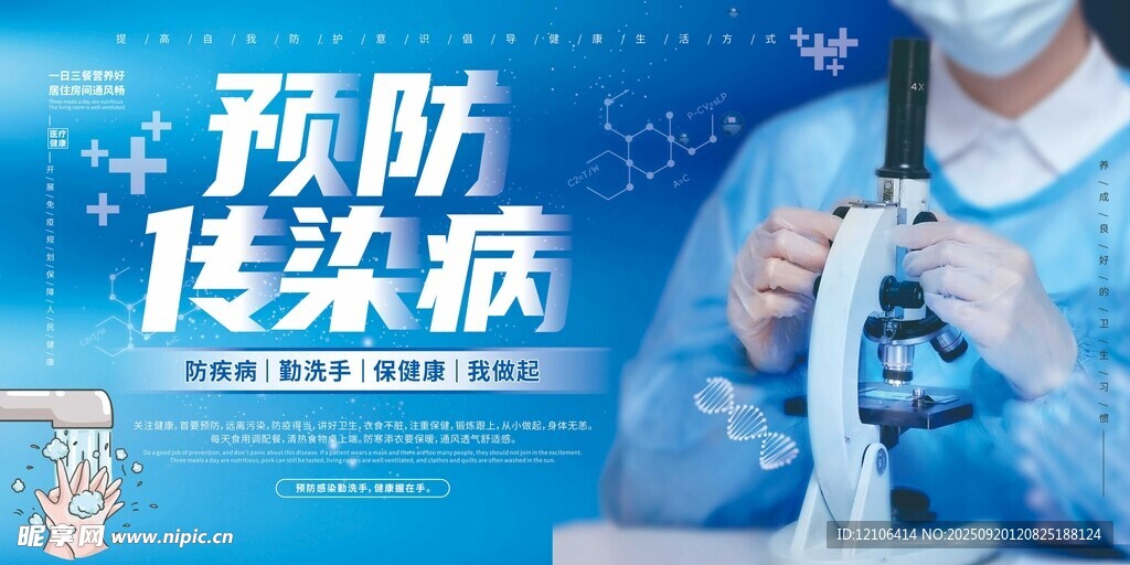 医护人员预防传染病场景