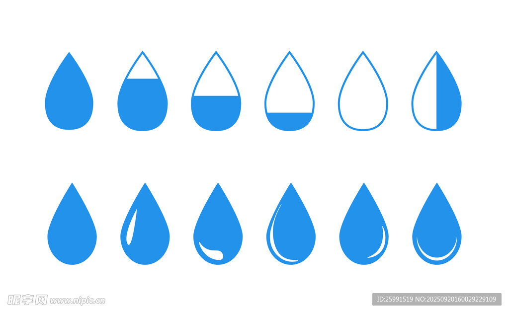 水滴图案
