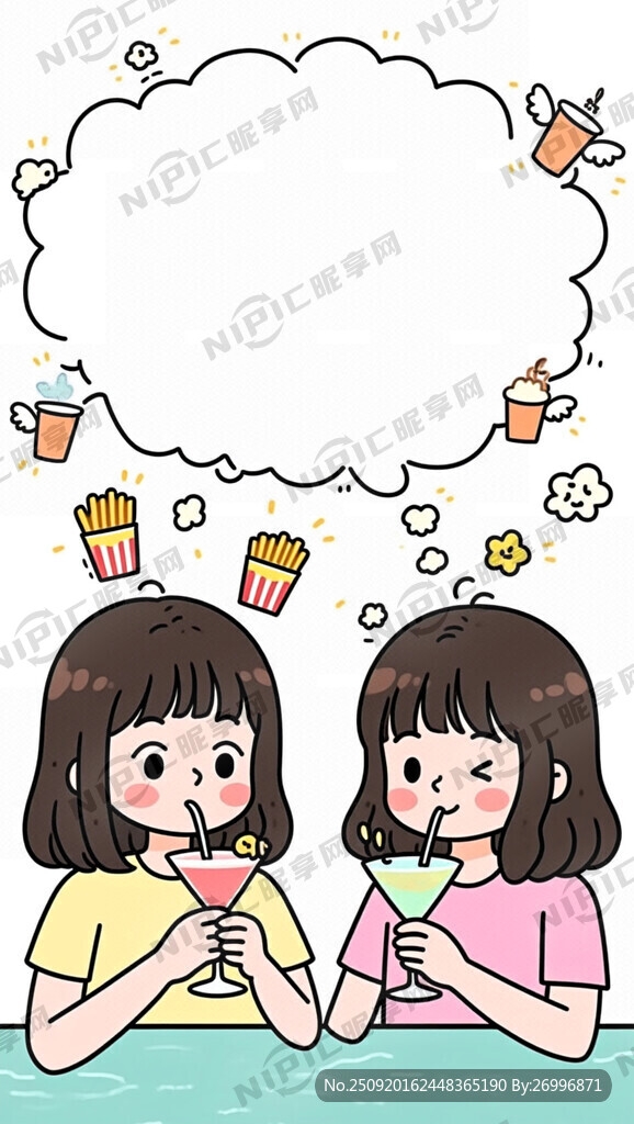 两个可爱的女生好朋友