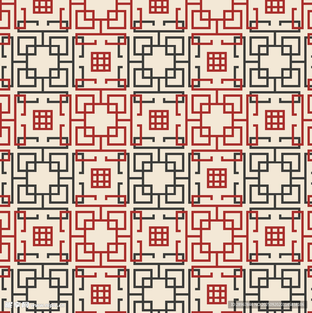 中式传统几何图案纹理