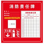 消防责任牌展示