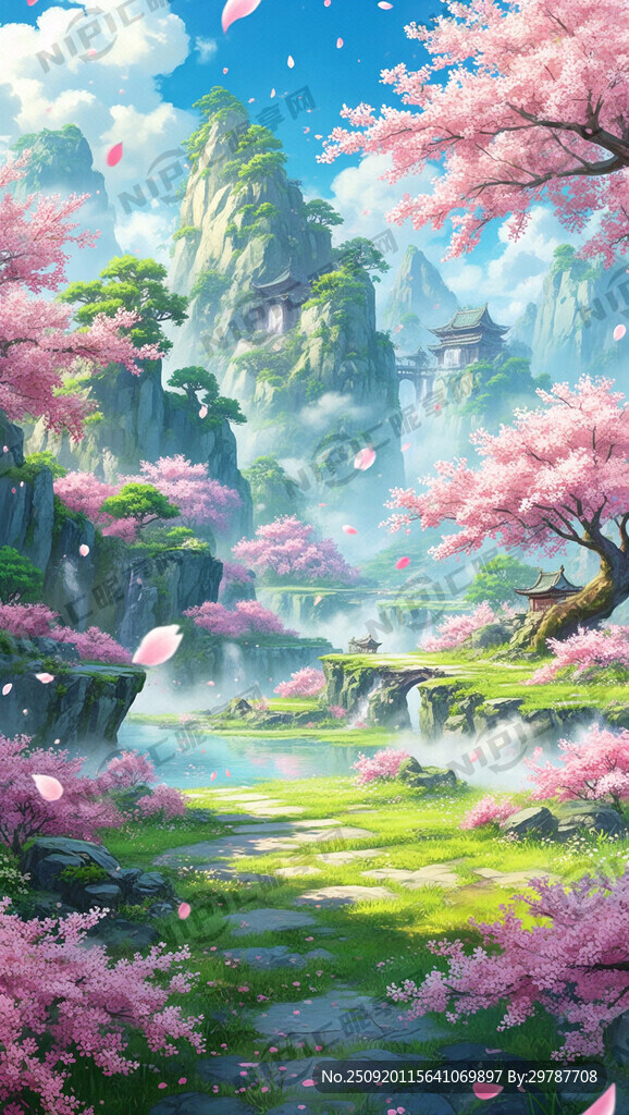 游戏梦幻唯美新中式风景 超高清