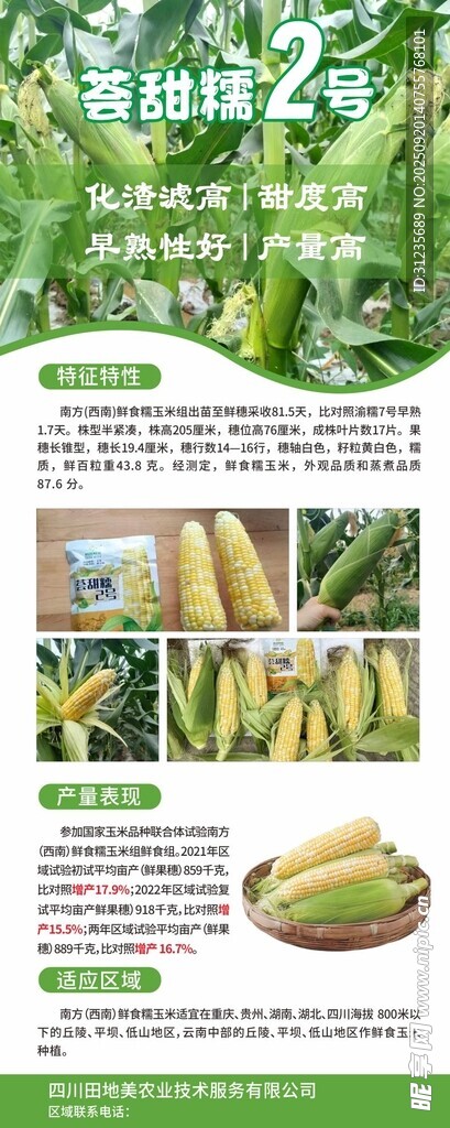玉米种植技术宣传展架
