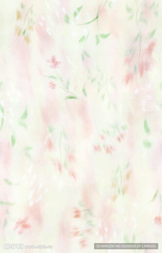 淡彩花卉纹理背景图