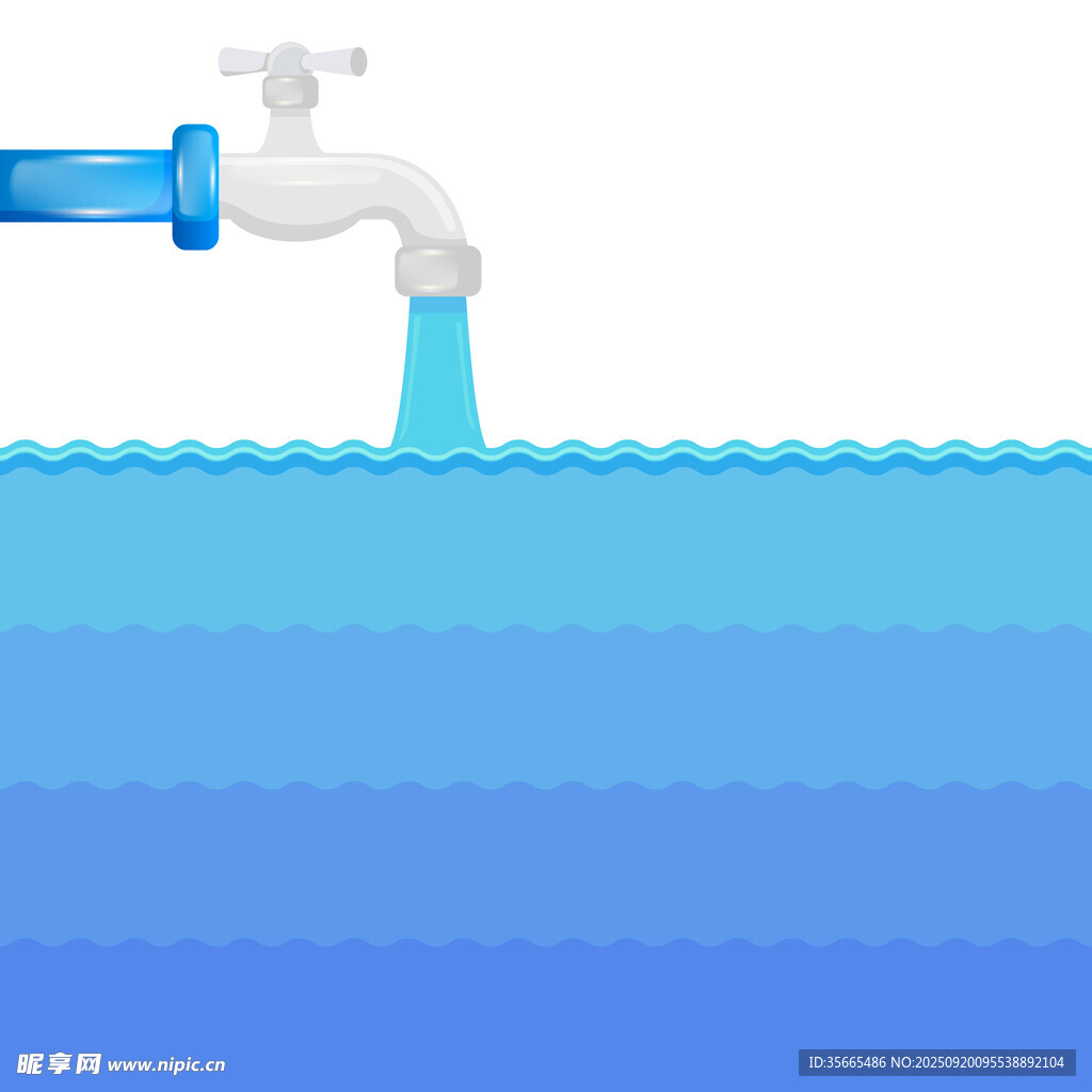 水龙头流水插图