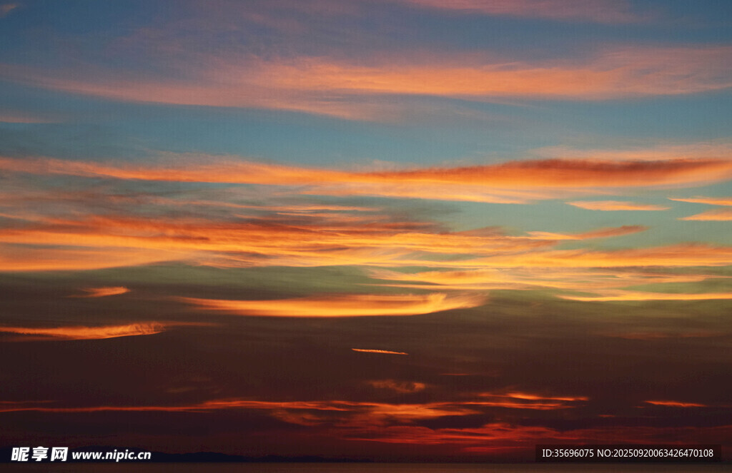 绚丽晚霞天空美景