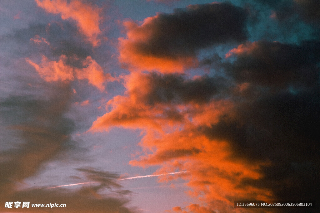 绚丽晚霞天空美景