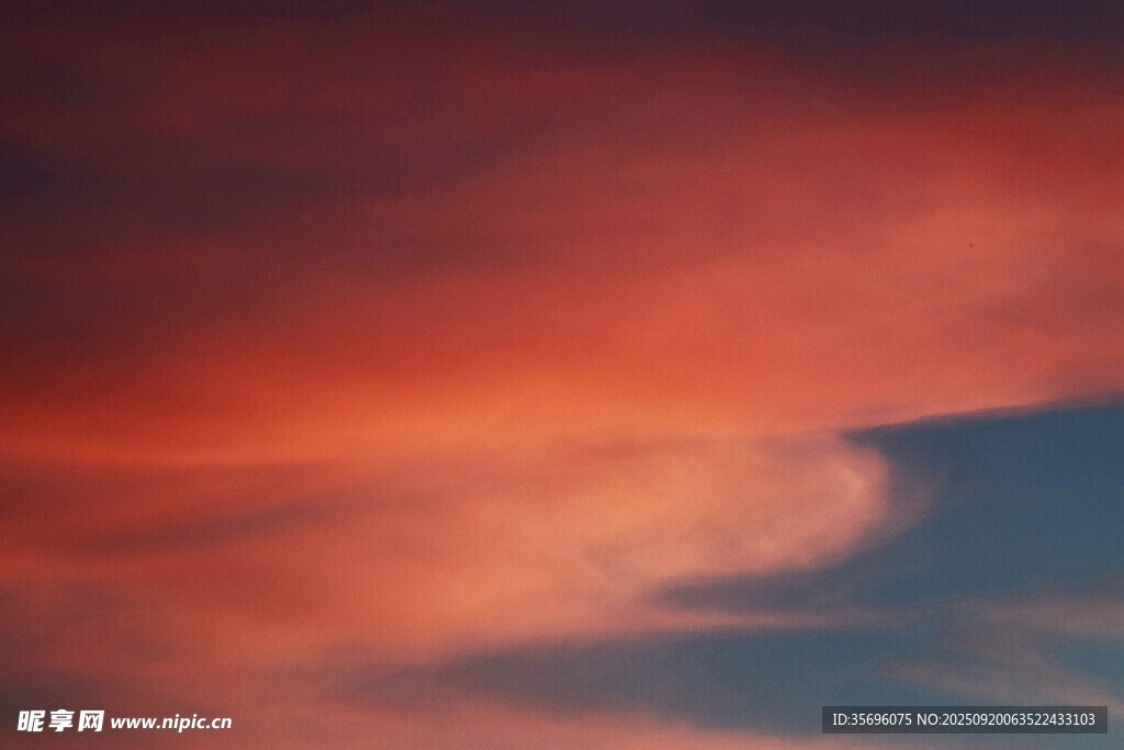 绚丽天空晚霞美景