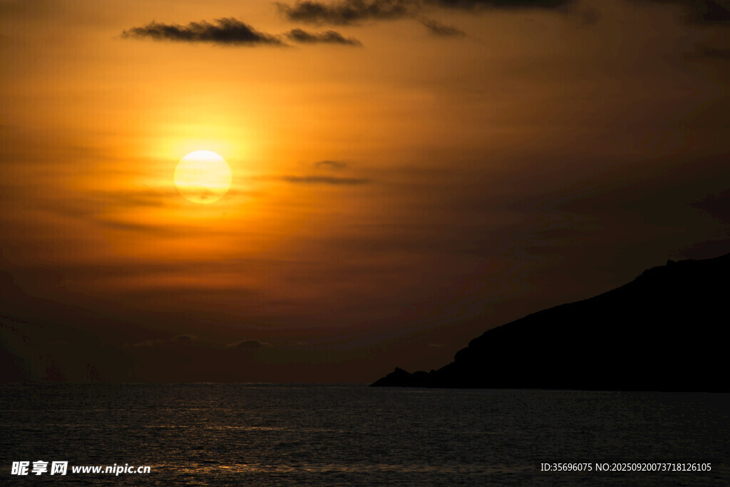 海上日落美景