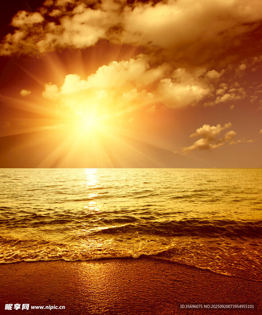海边日出美景