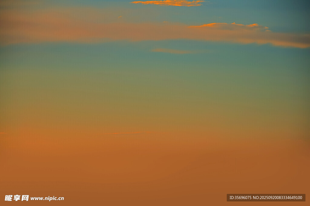 黄昏天空美景