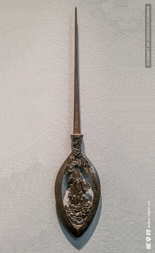 复古雕花金属长柄物品