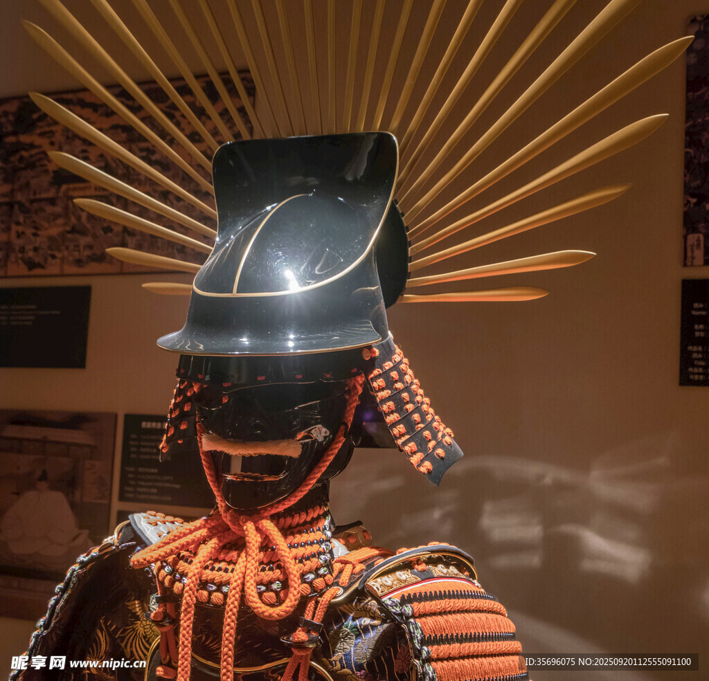 日本武士盔甲展示