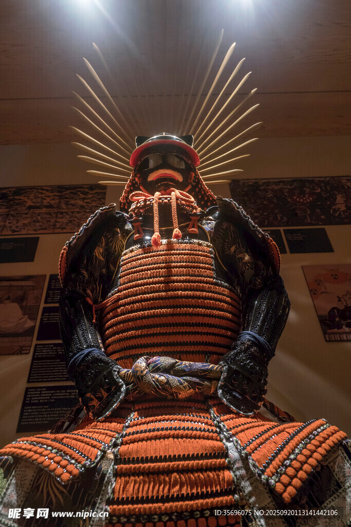 日本武士铠甲展示