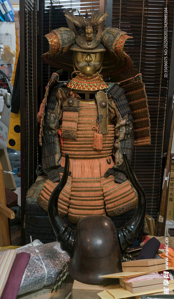 古代武士铠甲展示