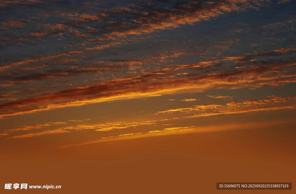 绚丽晚霞天空美景
