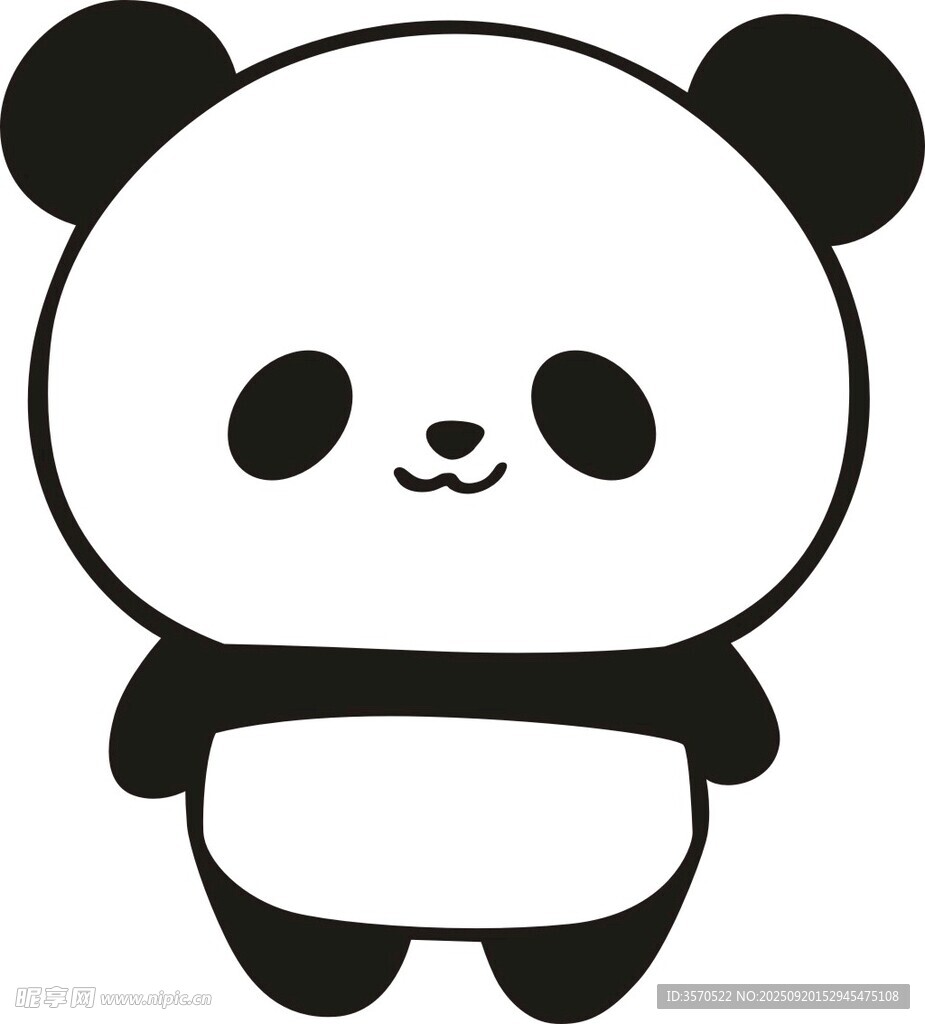可爱卡通熊猫形象