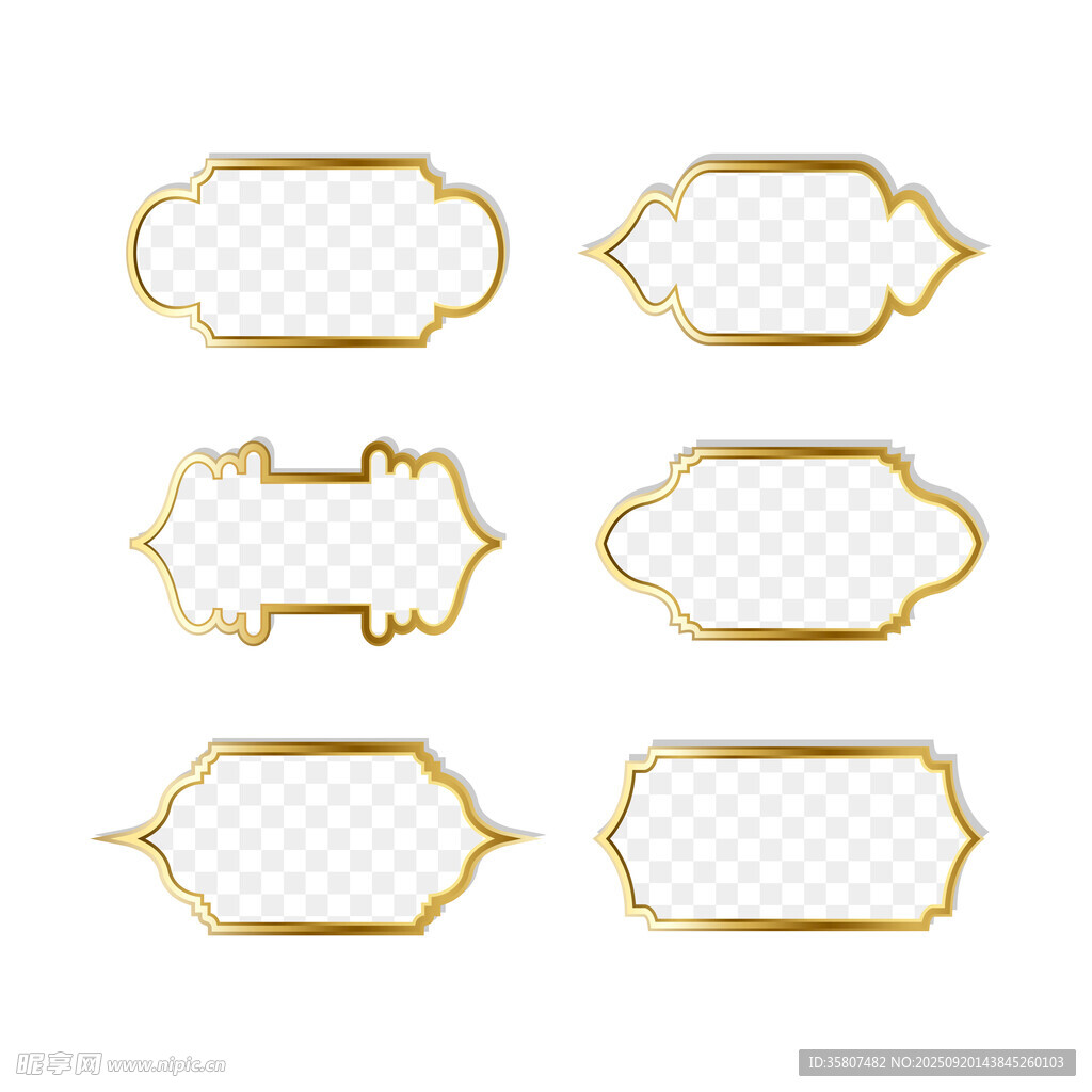 金色边框