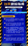 台风避险指南警示海报