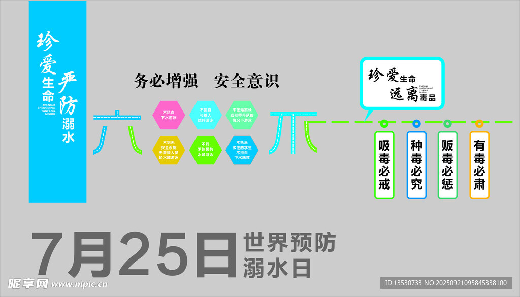 防溺水禁毒文化墙