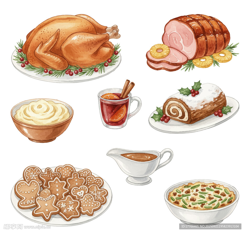 卡通美食插图