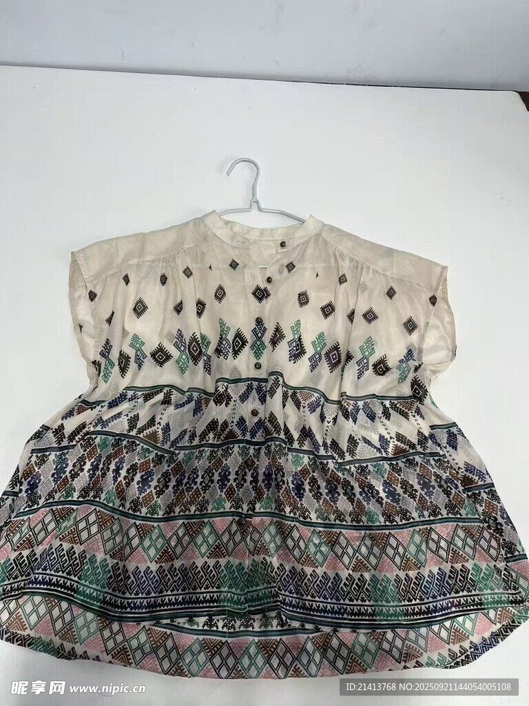 复古印花女童连衣裙女童连衣裙