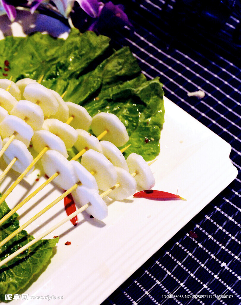 美味白玉菇串