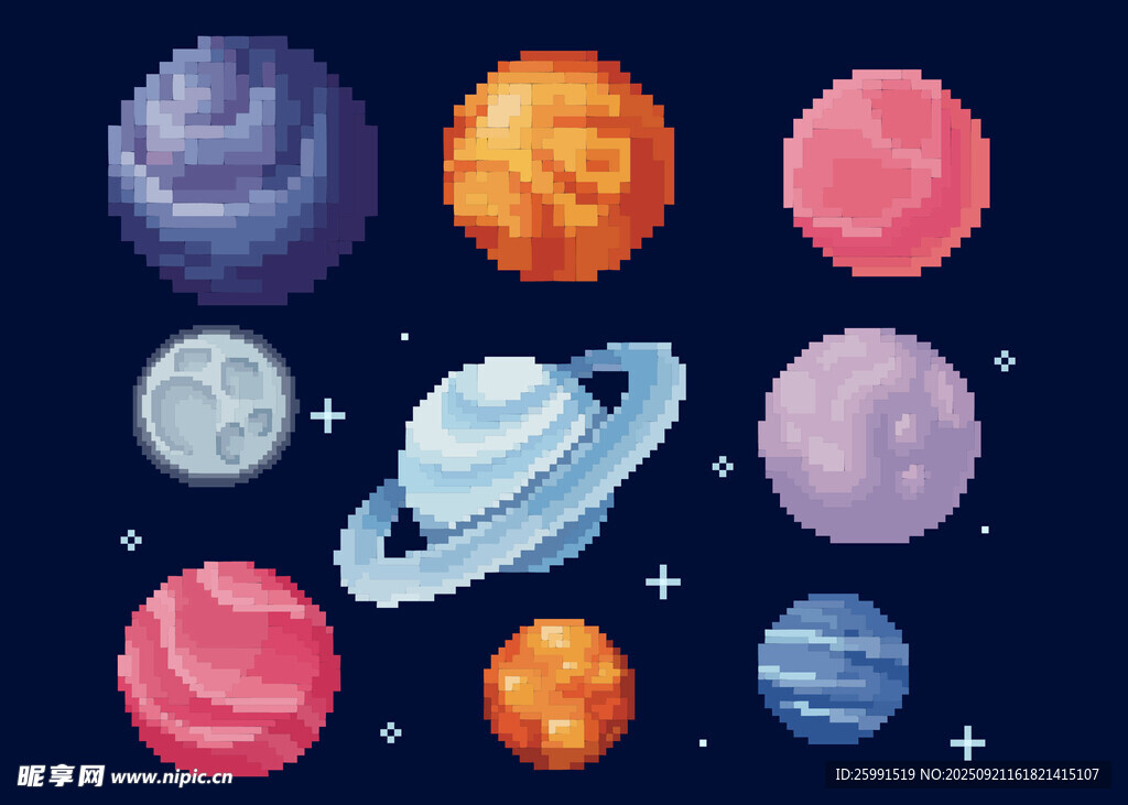 宇宙星球插画
