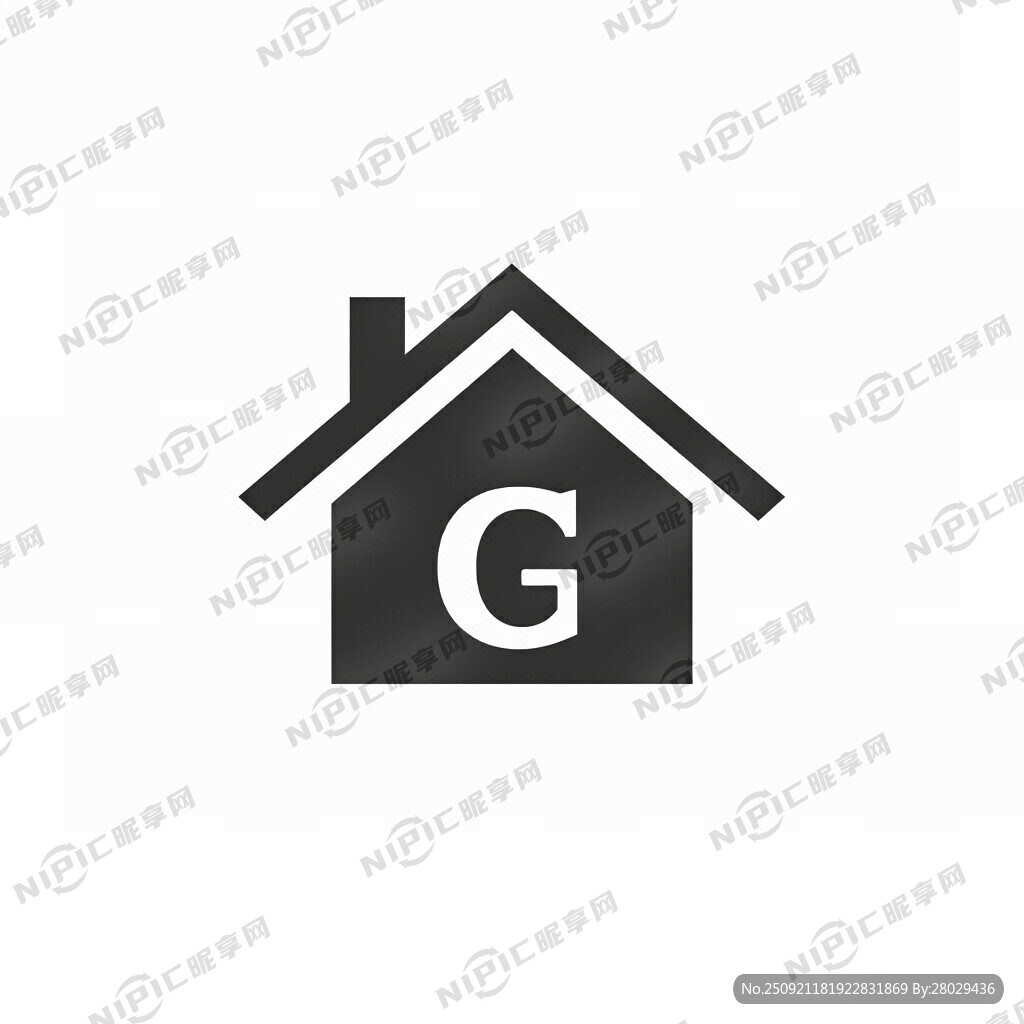 有字母C房顶图形的LOGO