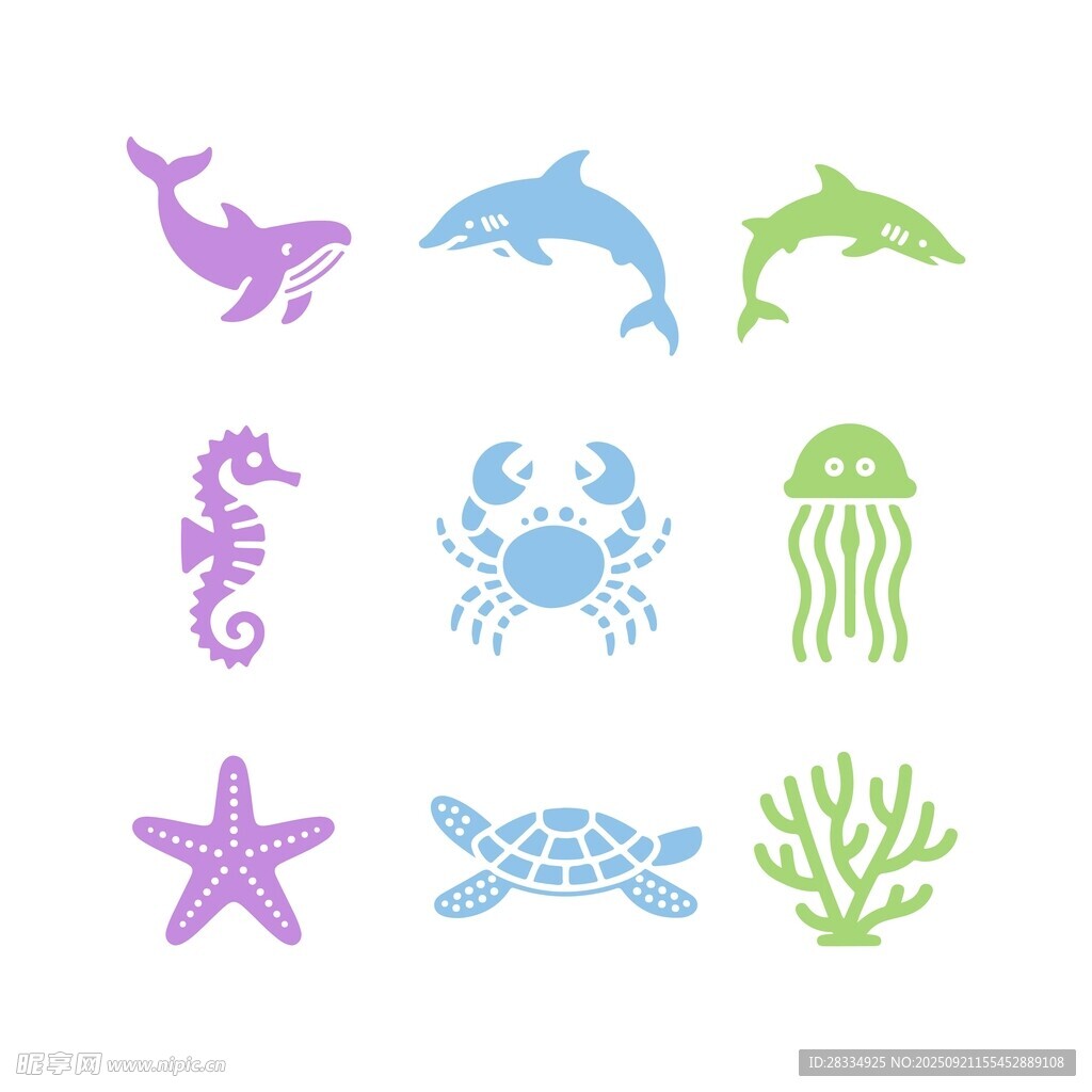 海洋生物图标