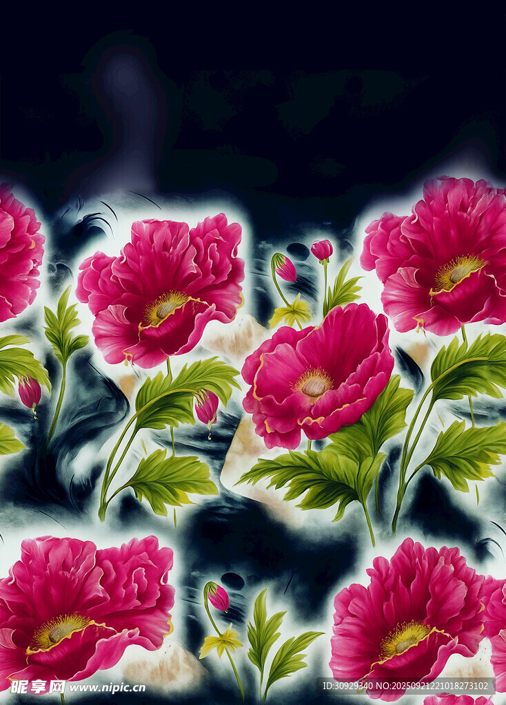 手绘花 