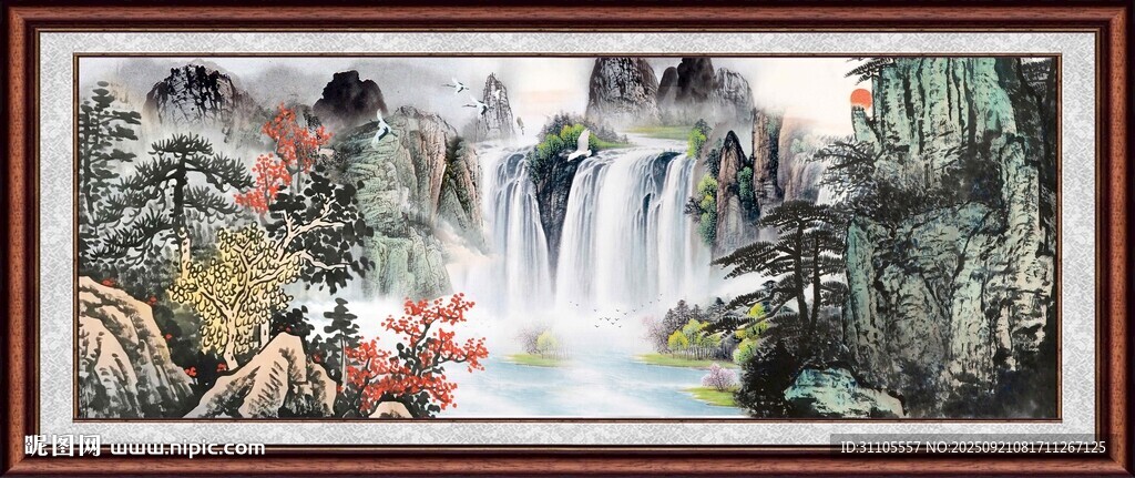 山水国画景观
