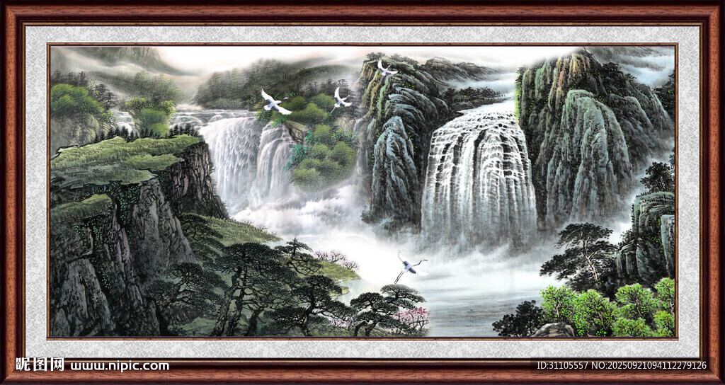 中国画山水 