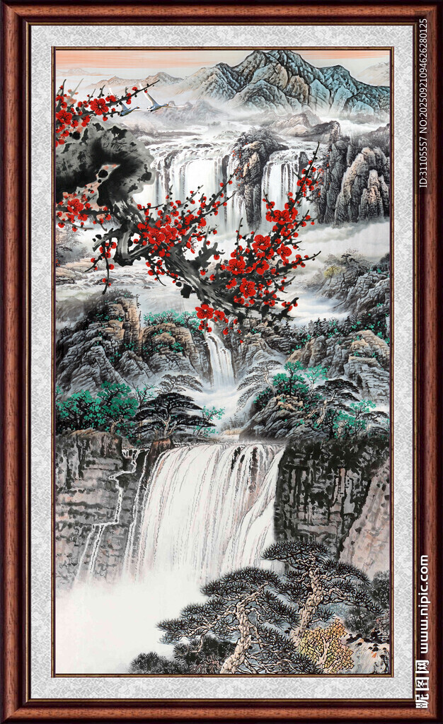 中国画山水 