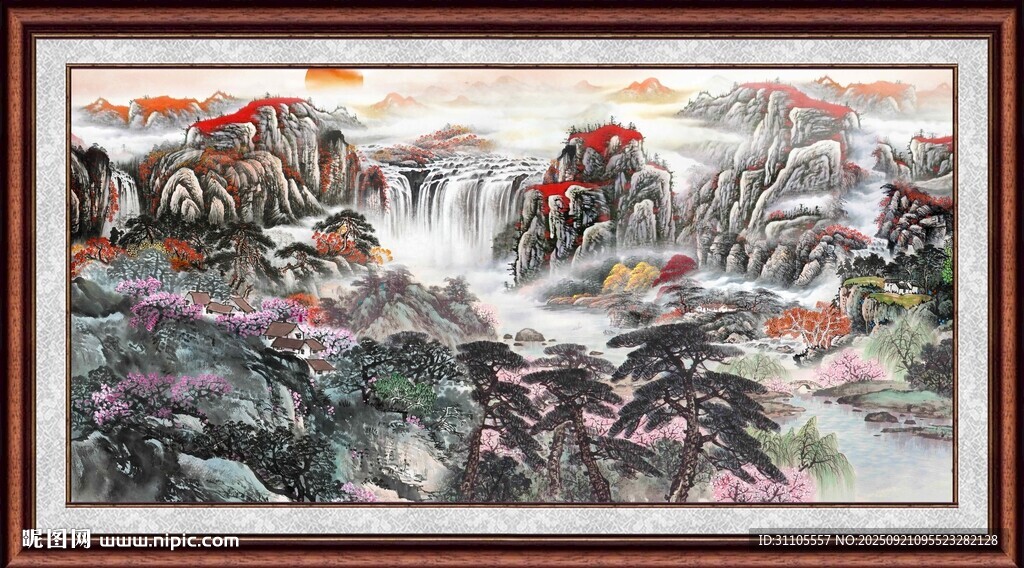 山水国画风景图