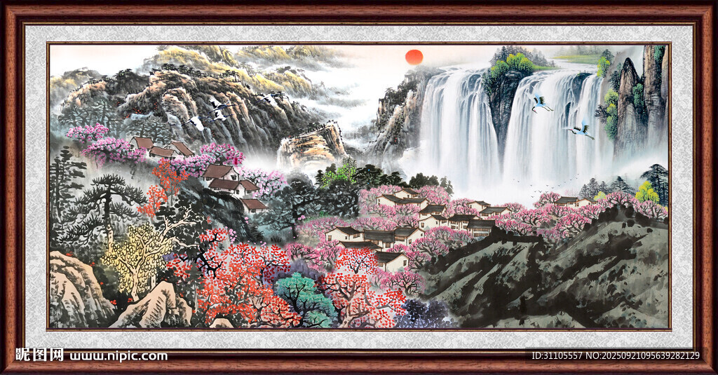 中国画山水 