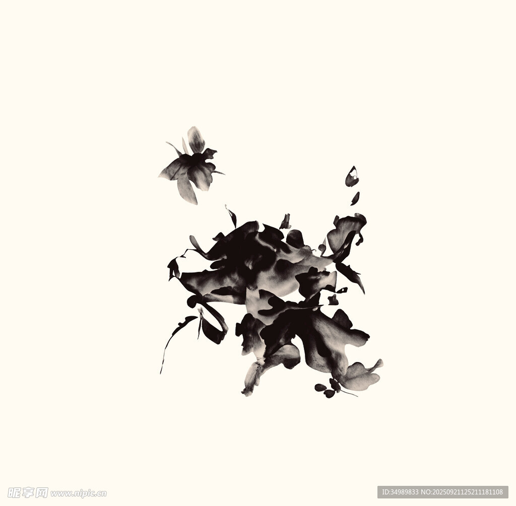 水墨写意花卉