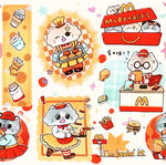 可爱招财猫插画素材