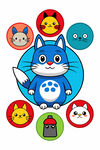 可爱猫咪卡通形象集合