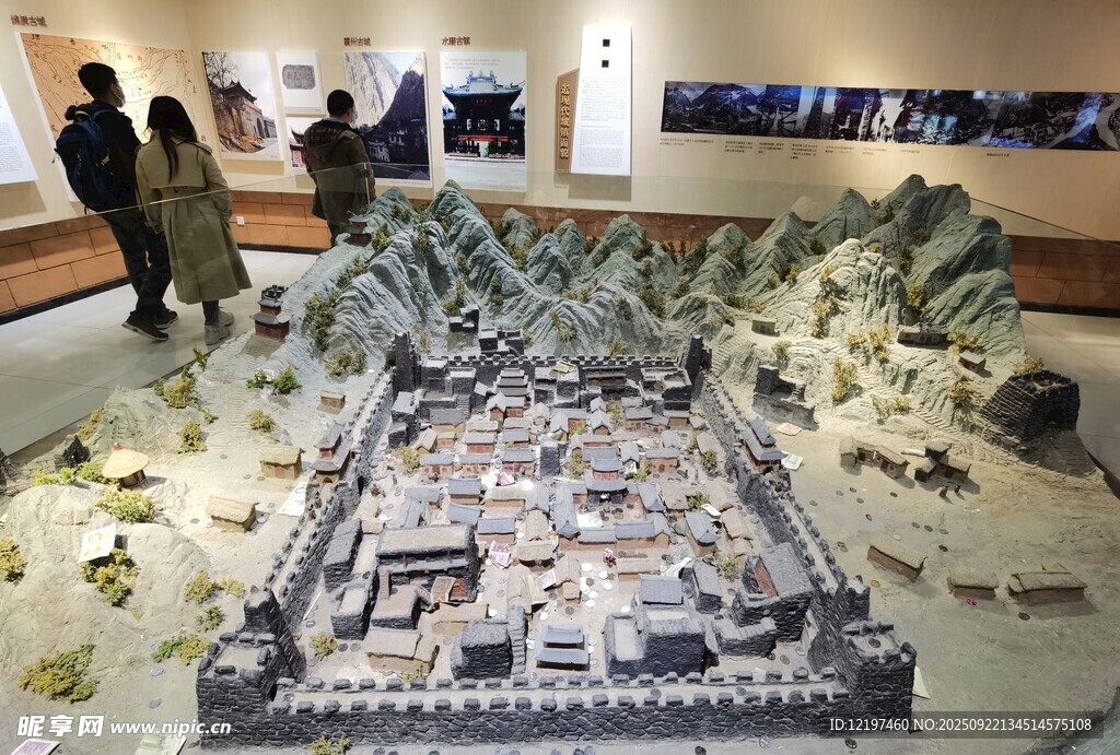 古代城池模型展示