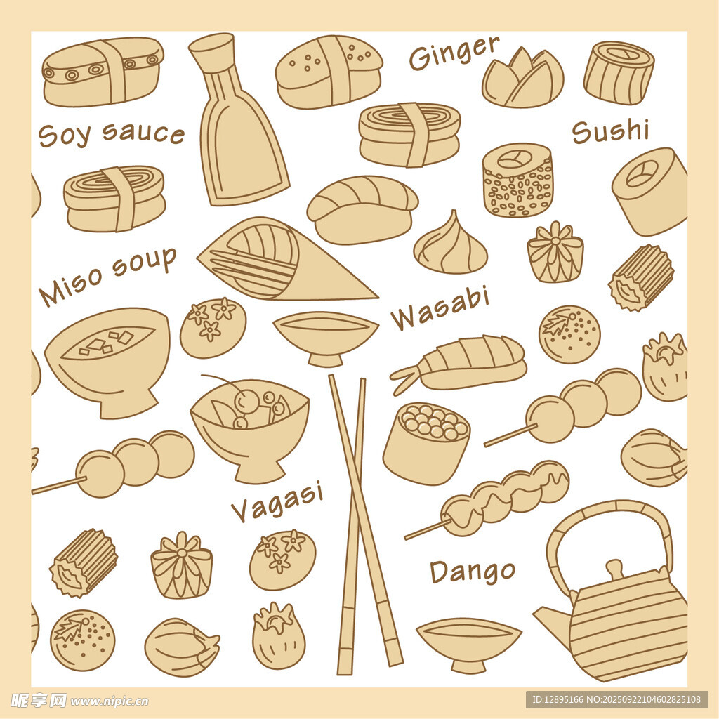 中式传统美食插画集