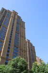 高层住宅楼外观景观