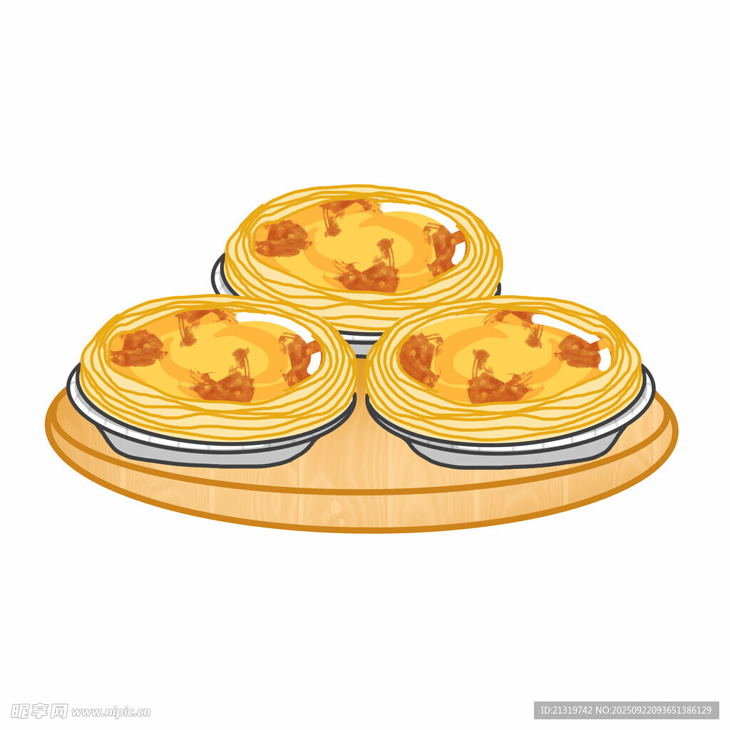美味蛋挞插画