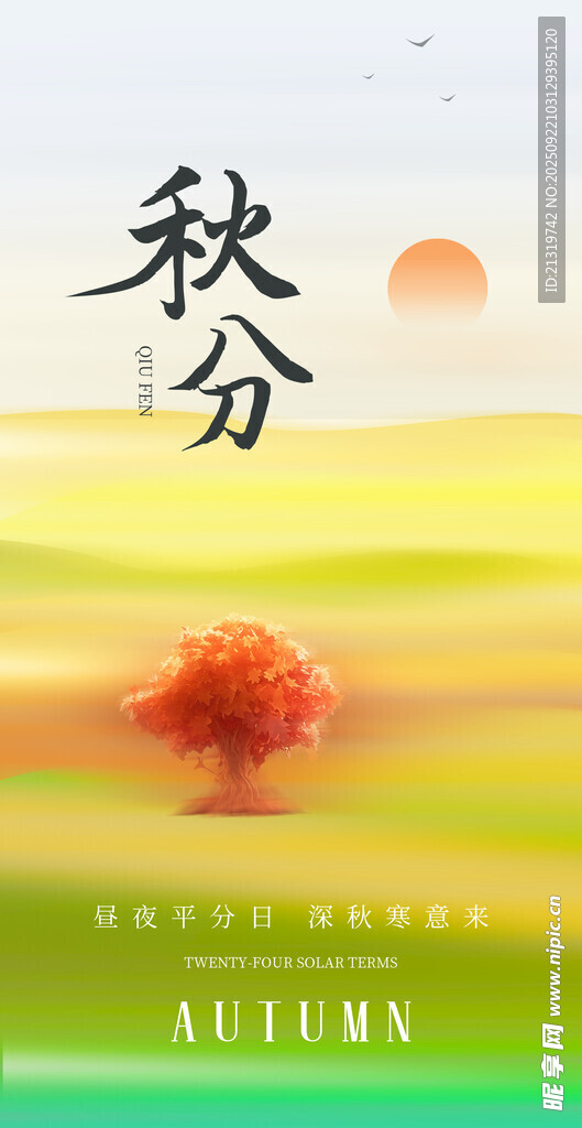 秋分节气海报