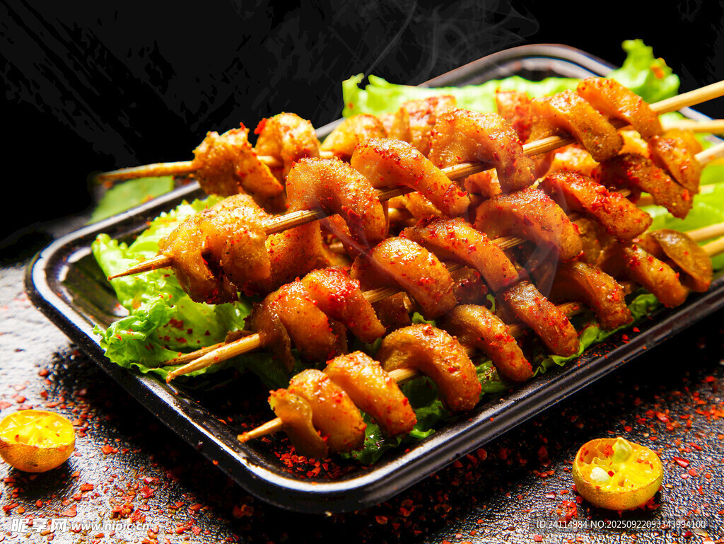 美味鸡肉串  诱人烧烤盛宴