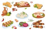 美食插画